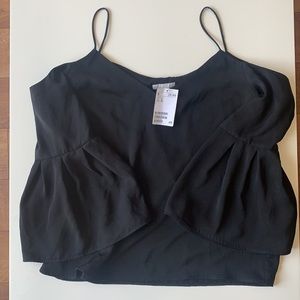 H&M Black Open Shoulder Blouse